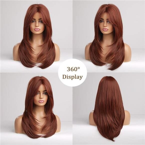 Women Cosplay Daily Natural Hair Wig Heat Resistant Fiber -Arburn main image 6